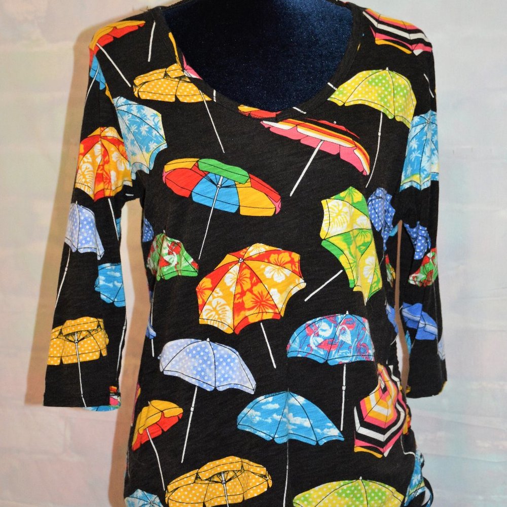 Opaque women’s top with 3/4 length sleeves